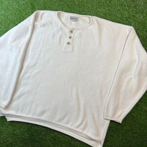 Cream Aeropostale vintage 90s button up sweater